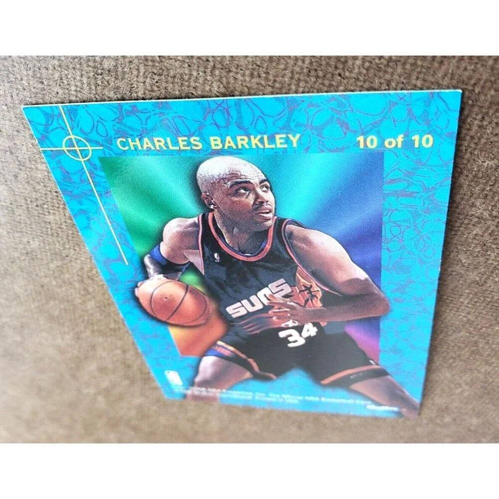1995-96 NBA Hoops CHARLES BARKLEY NBA POWER PALETTE Card #10/10 Phoenix Suns HOF